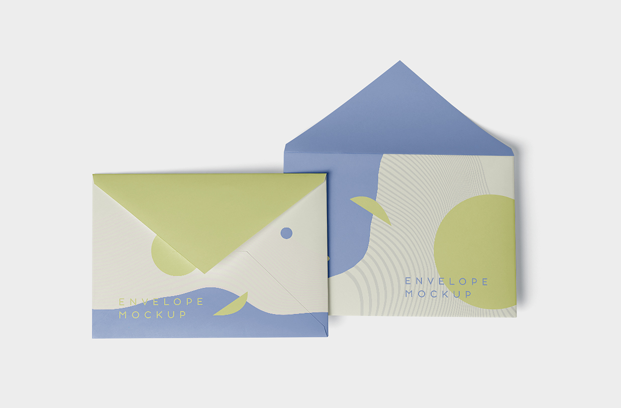 高端企业信封样机5组插图