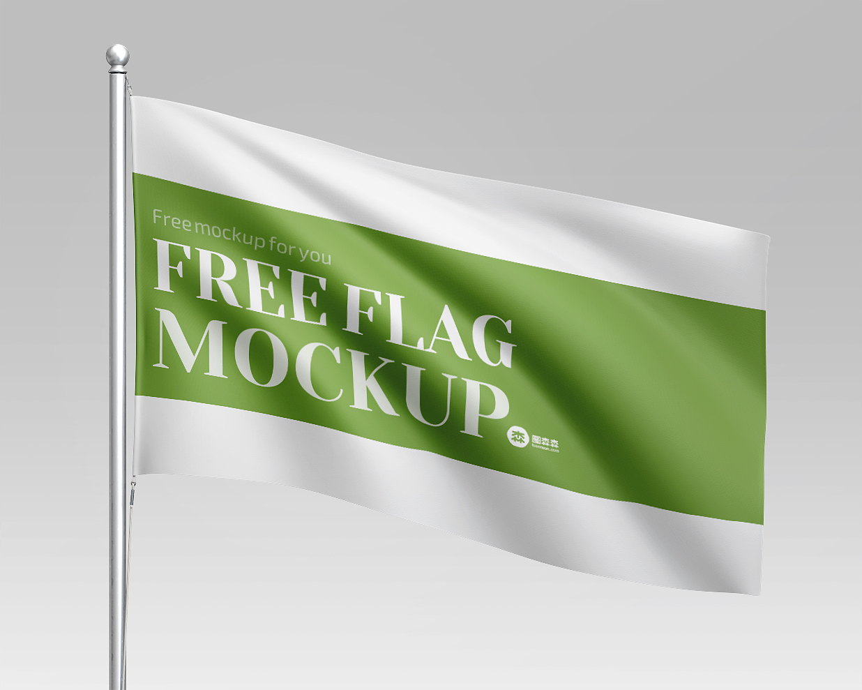 旗帜广告旗样机Mockup2组插图