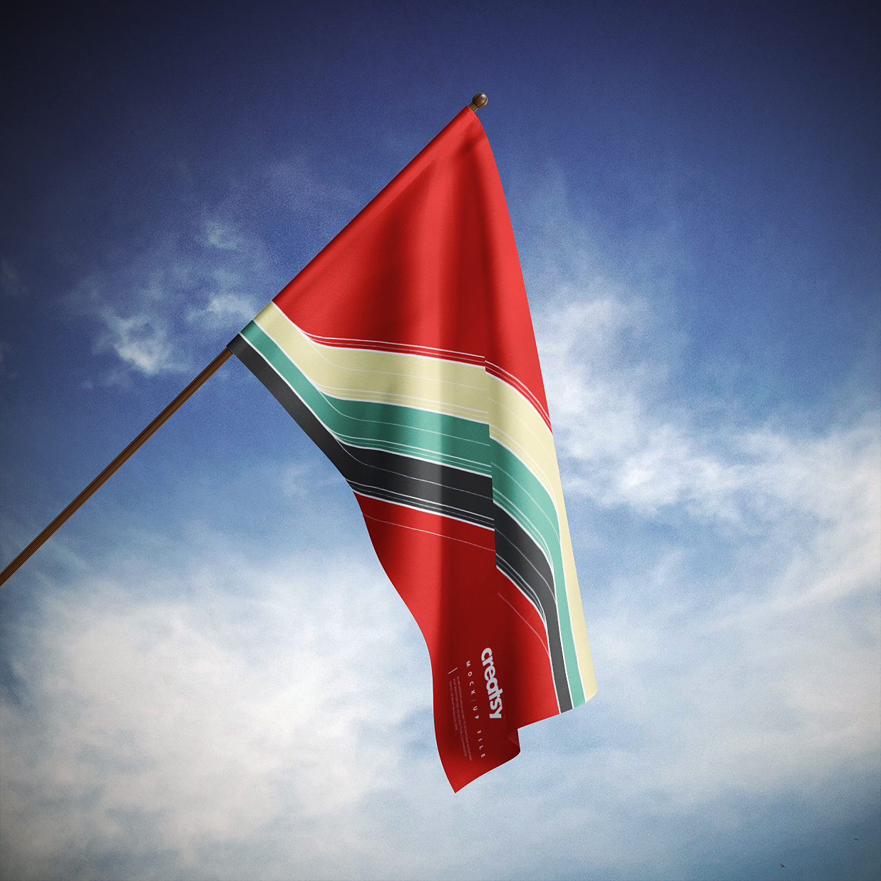 高质感旗帜广告旗样机Mockup3组插图