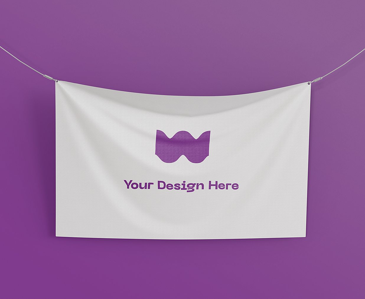 吊挂拉旗横幅旗帜样机mockup插图