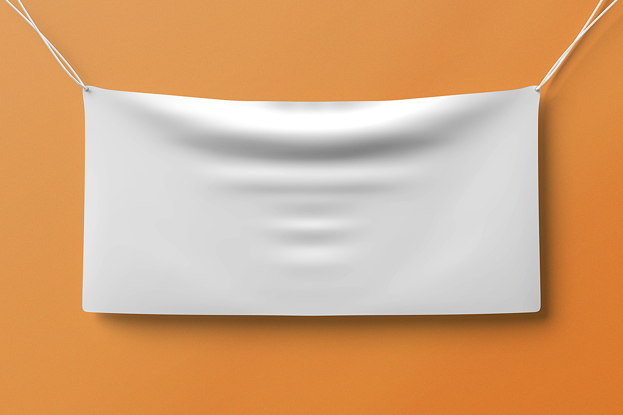 吊绳横幅拉旗旗帜广告样机mockup3组插图3