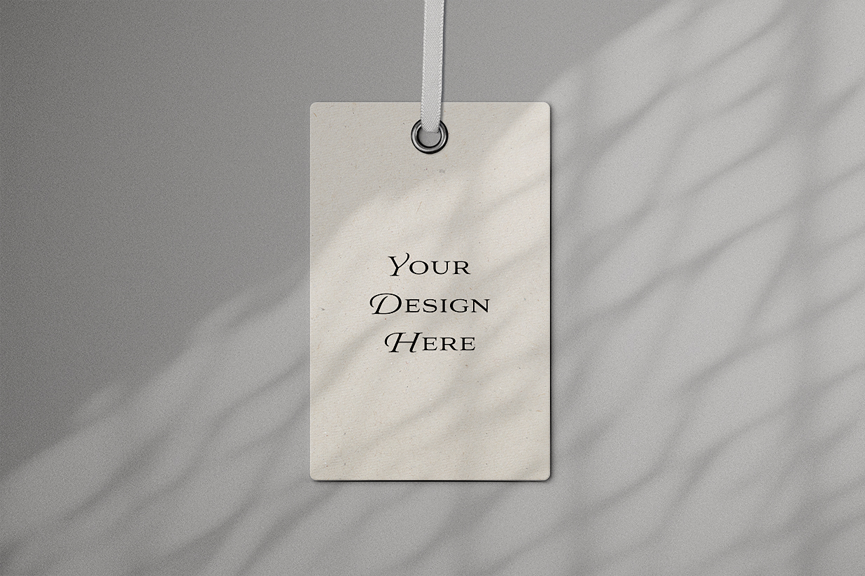 服装吊牌标签样机插图
