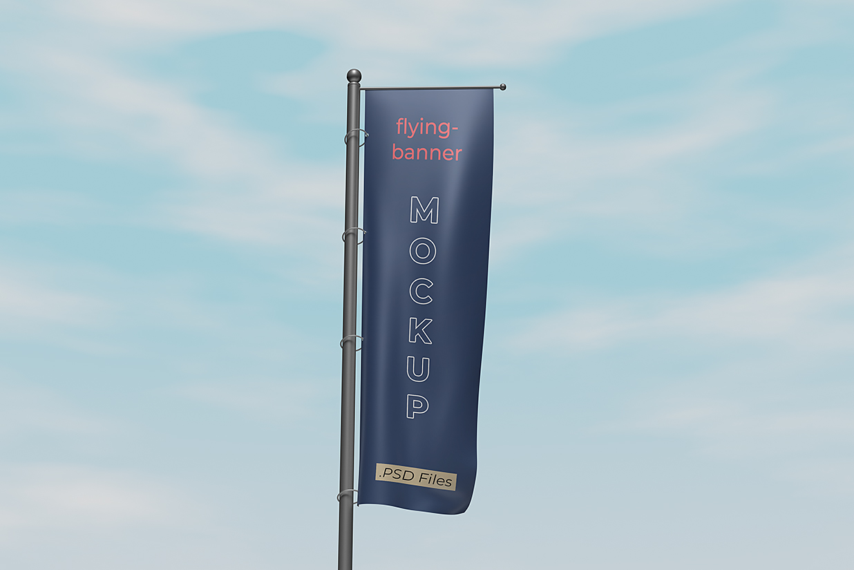 道旗广告旗旗帜样机mockup插图