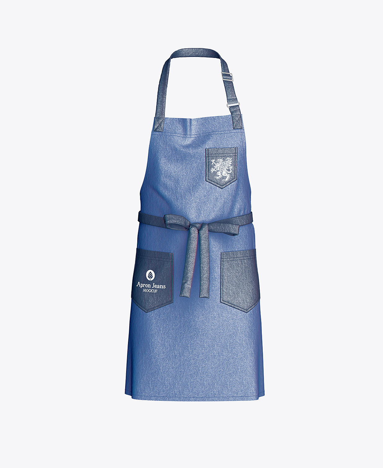 餐饮品牌围裙样机mockup2组插图