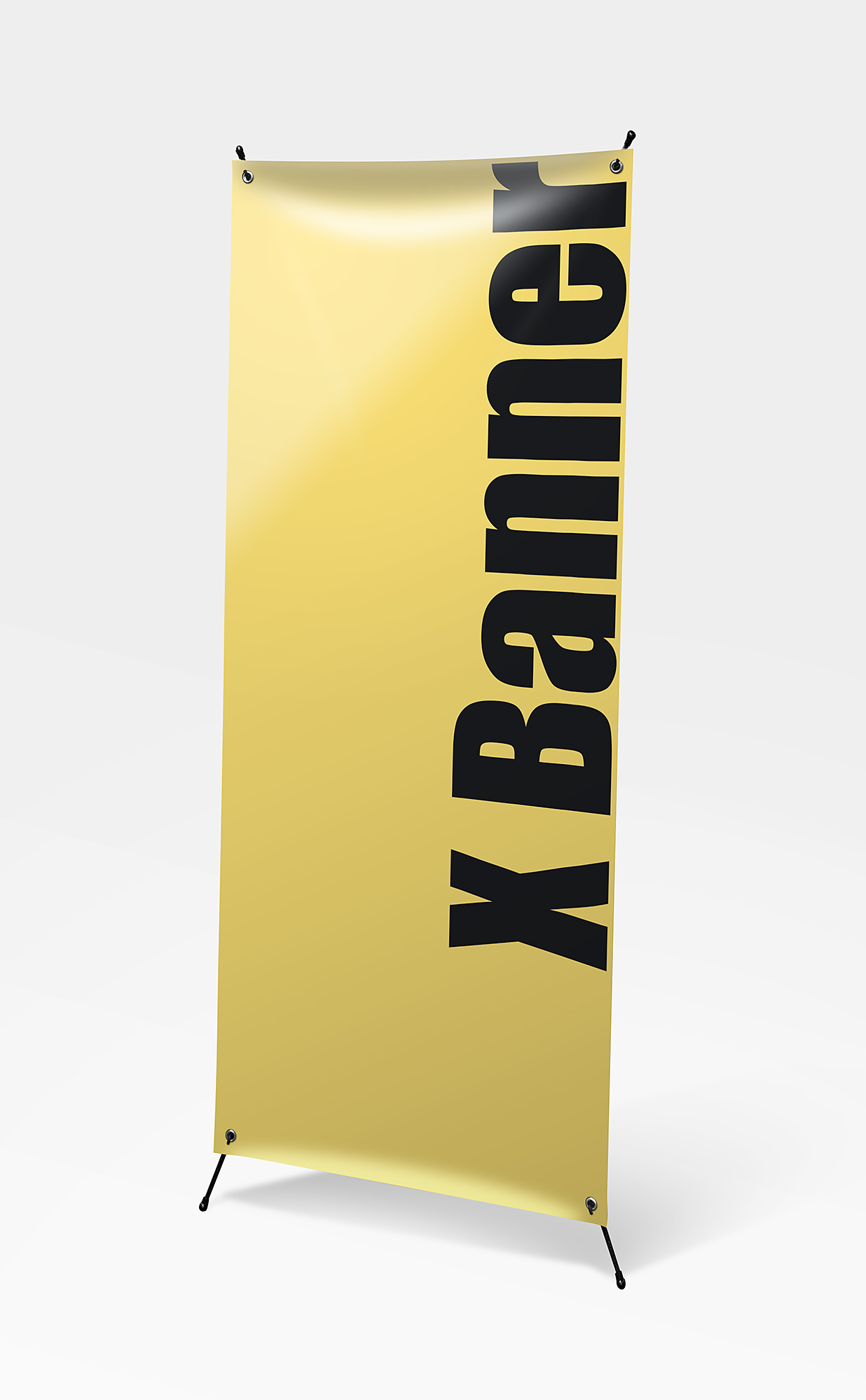 带光影的X展架样机mockup插图