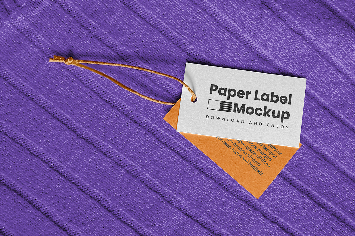 毛衣场景服装吊牌标签样机插图