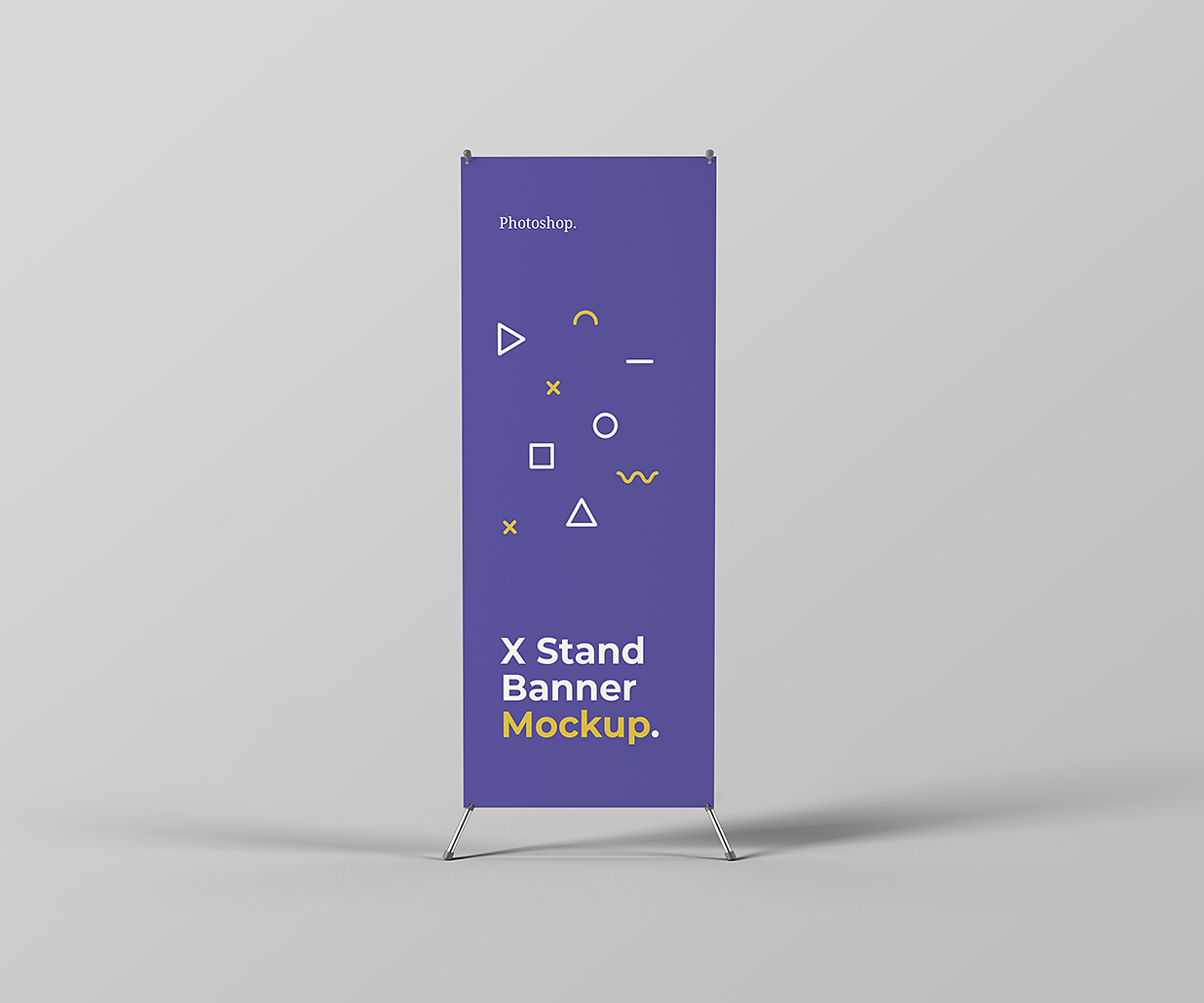 高质感X展架样机mockup3组插图