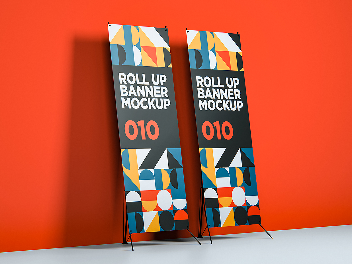 X展架样机mockup3组插图