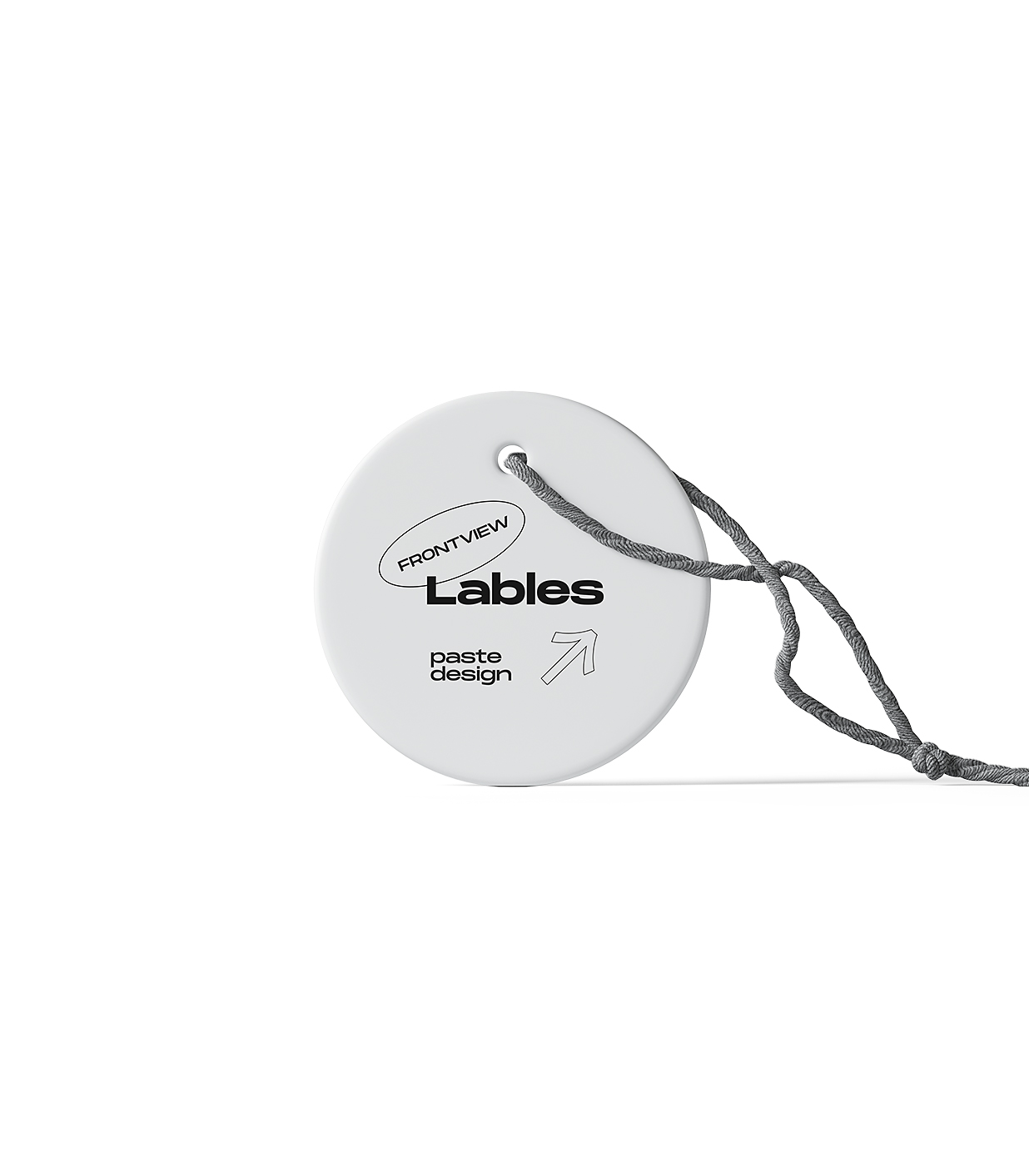 圆形服装吊牌标签样机插图