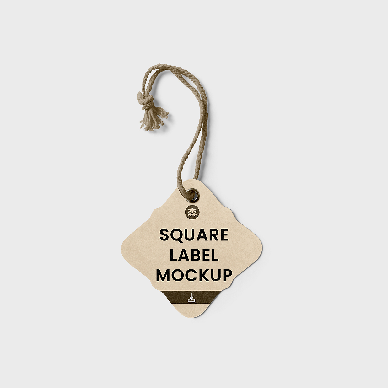 简约服装吊牌标签样机插图