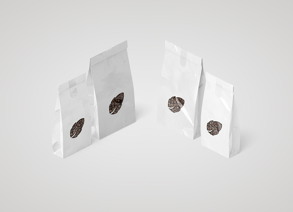高质感牛皮纸咖啡面包自立袋食品袋样机12组插图10