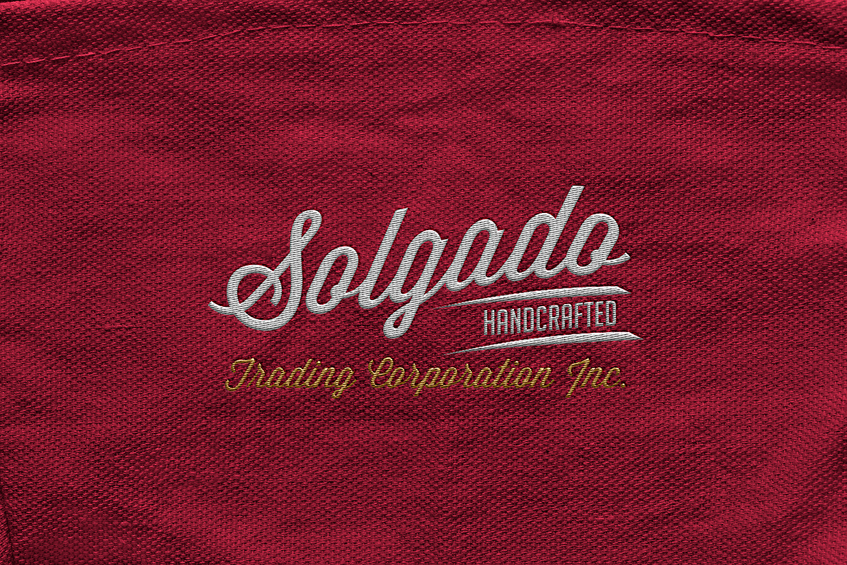 粗红布质量刺绣LOGO样机Mockup插图