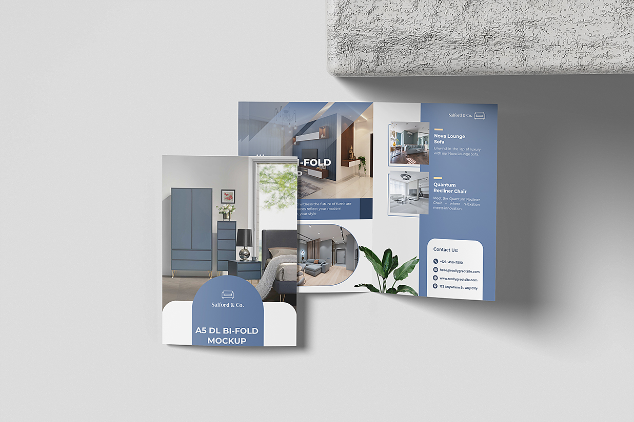 精致场景的封套样机插图