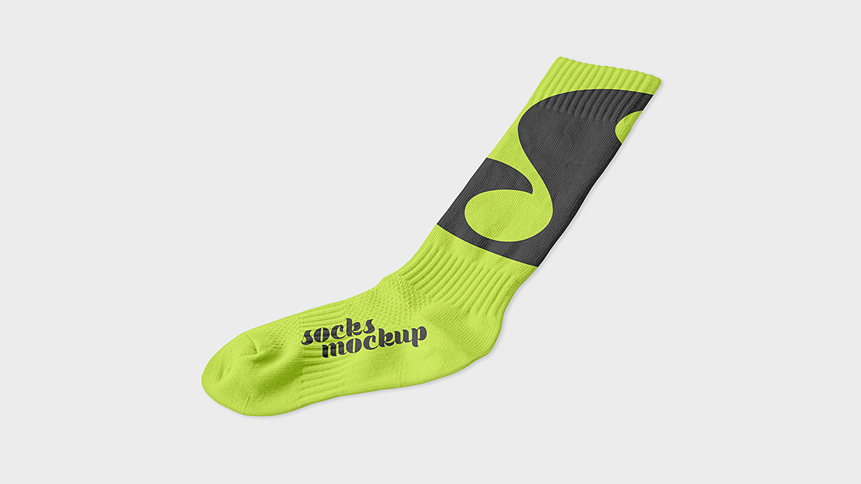 运动袜子长袜样机2组插图1