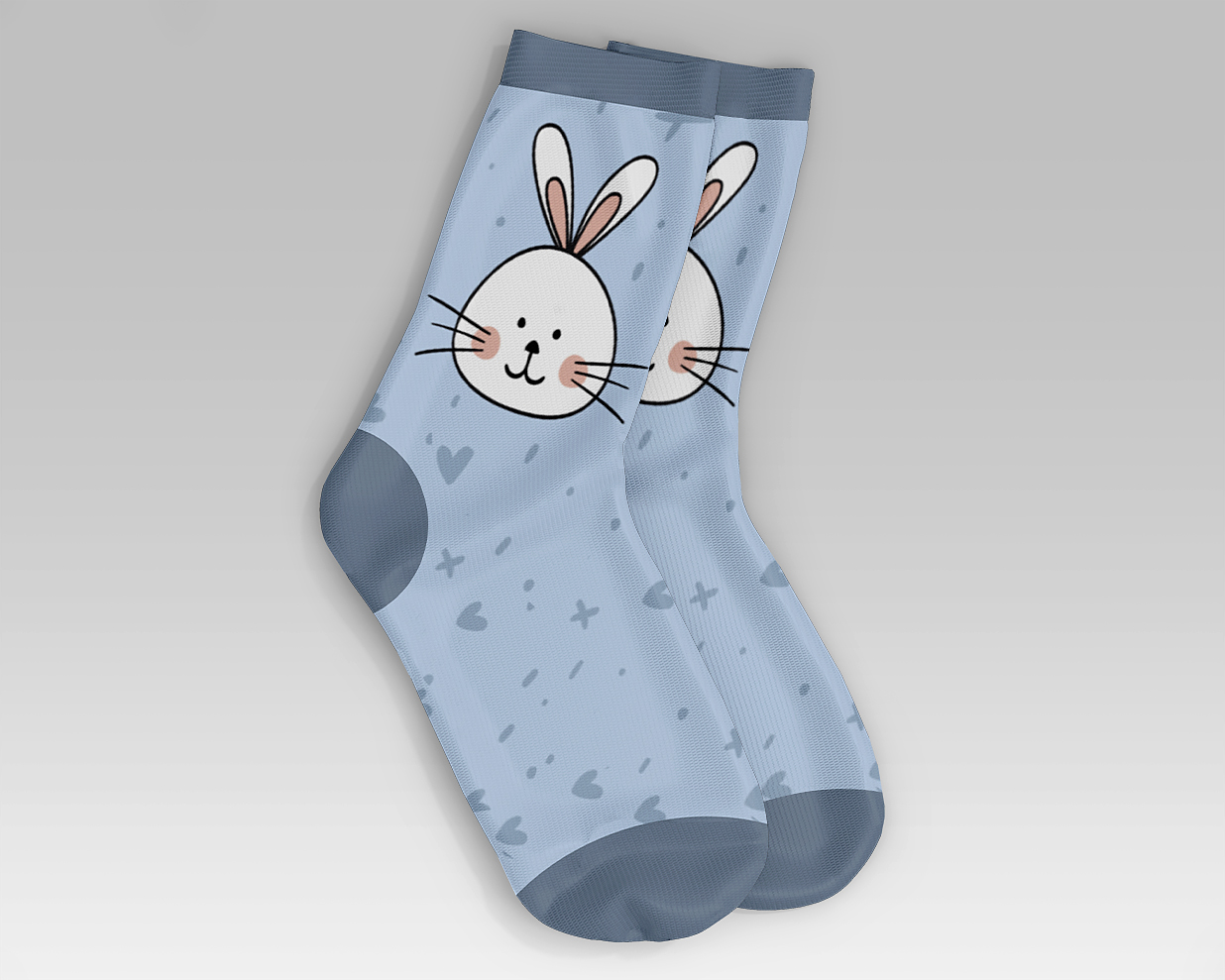 带标签的袜子长袜样机3组插图1