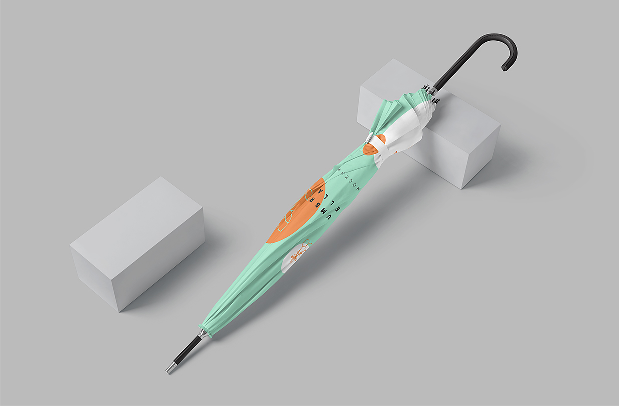 精致雨伞太阳伞样机4组插图1