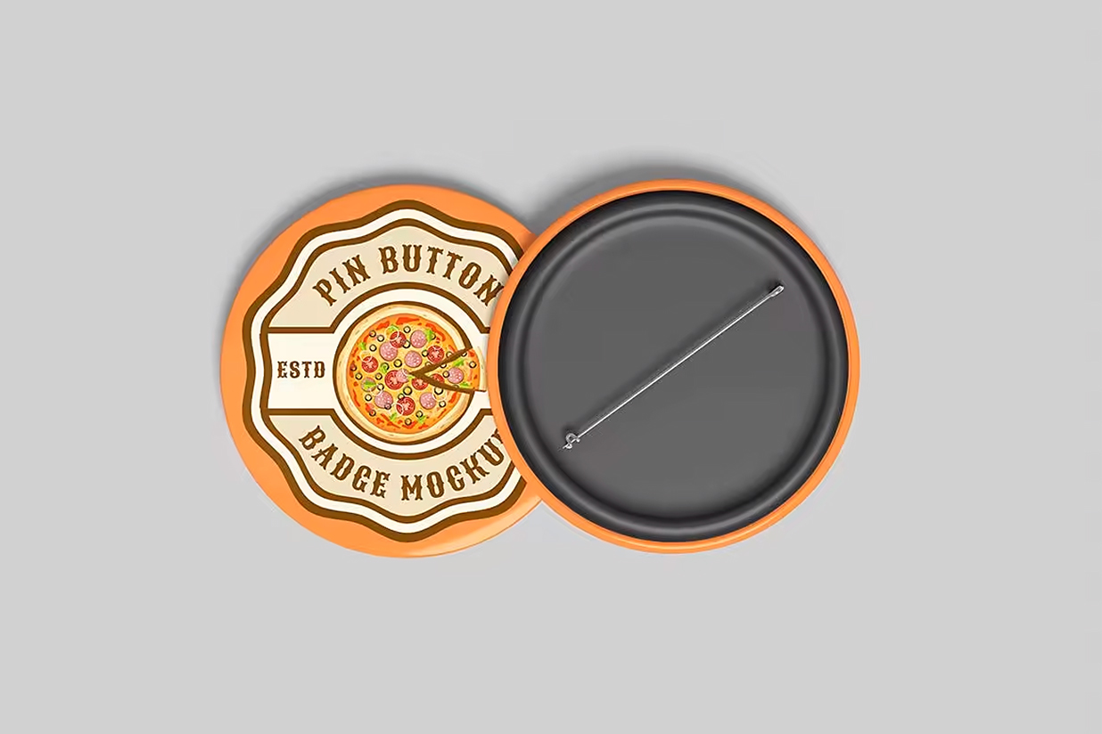 精致别针徽章胸针样机4组插图1