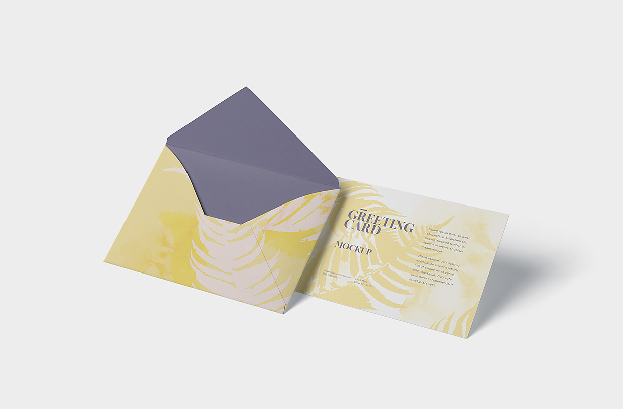 高端企业信封贺卡样机4组插图1