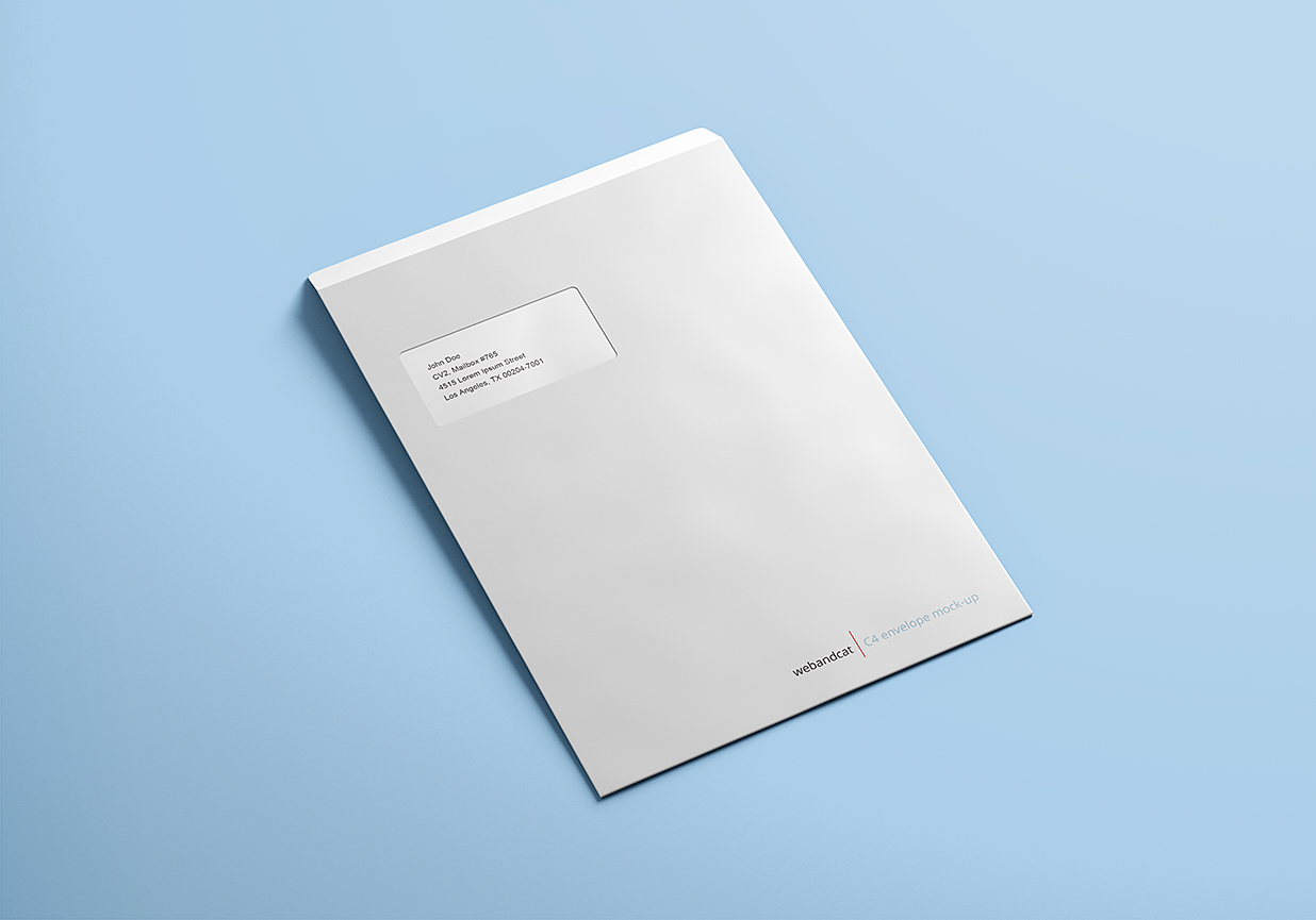 简约信封样机8组Mockup插图1