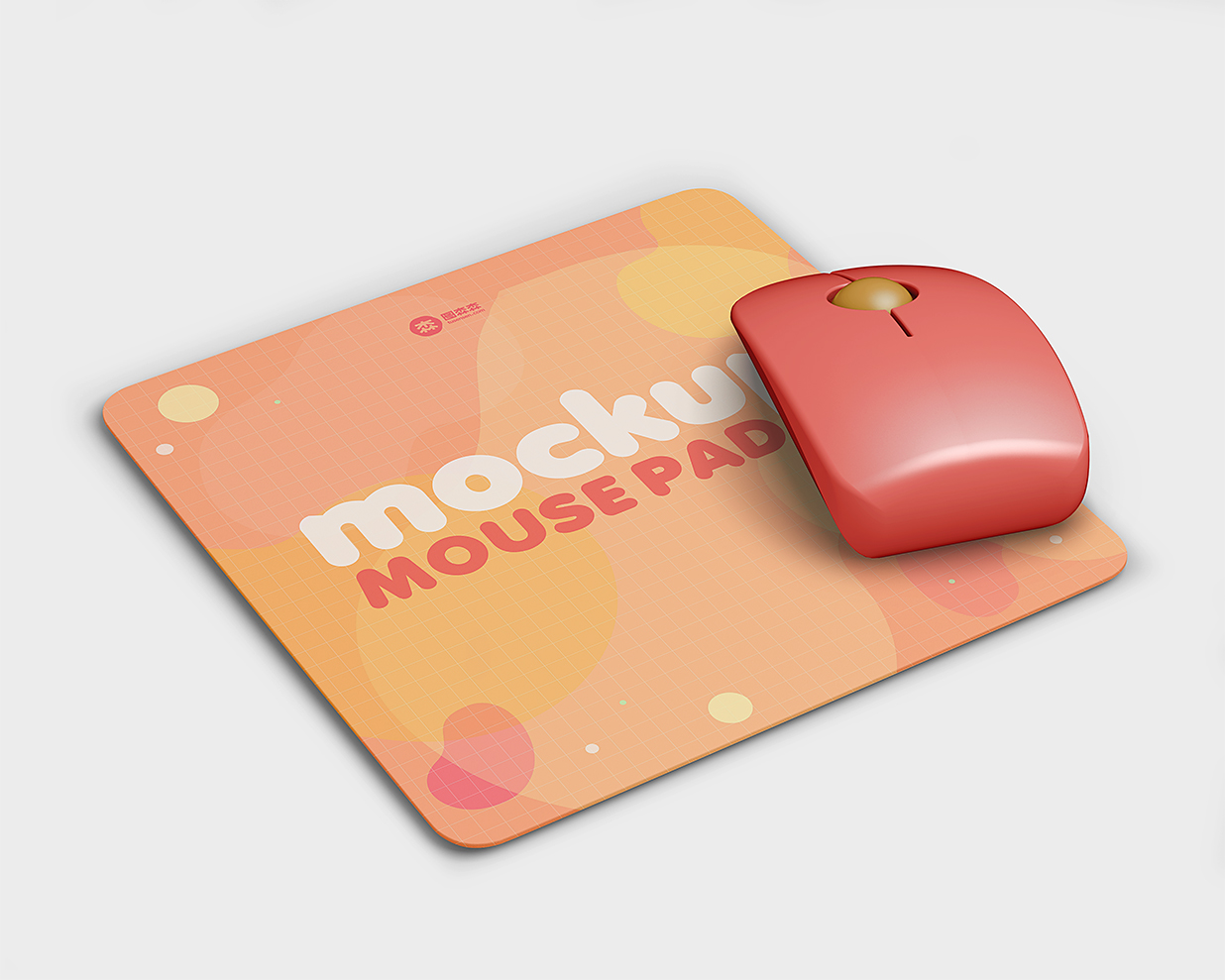 高质感鼠标垫样机3组Mockup插图1