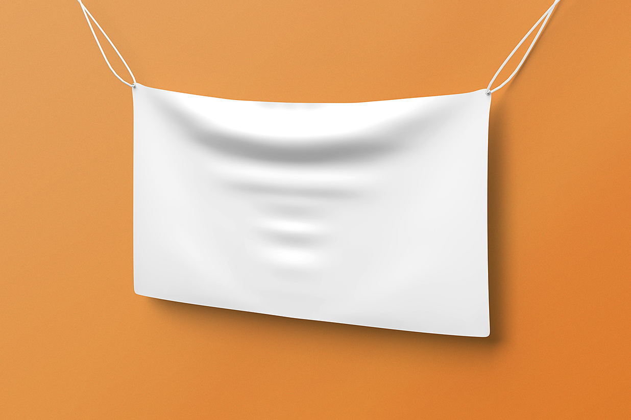 吊绳横幅拉旗旗帜广告样机mockup3组插图5