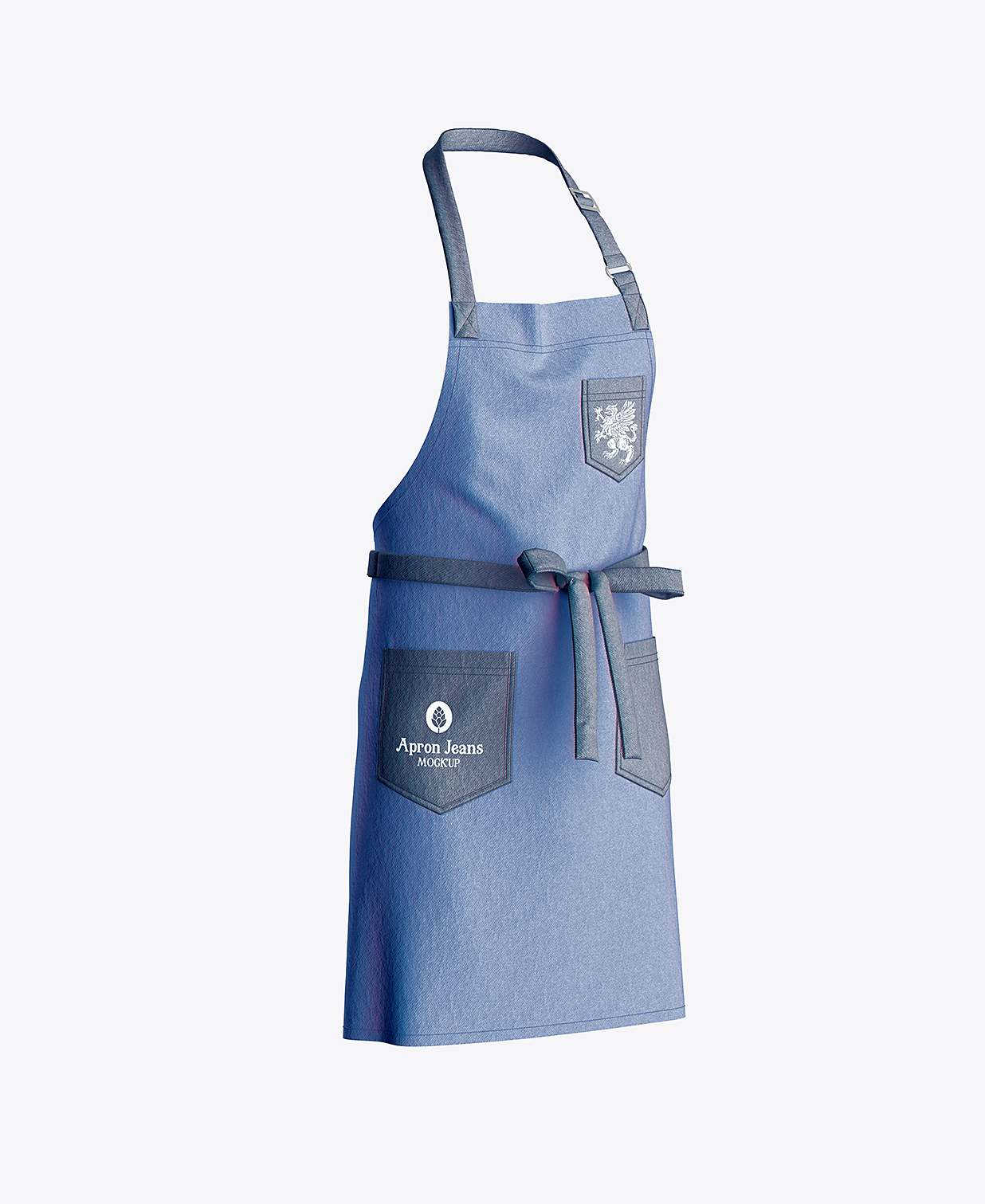 餐饮品牌围裙样机mockup2组插图1