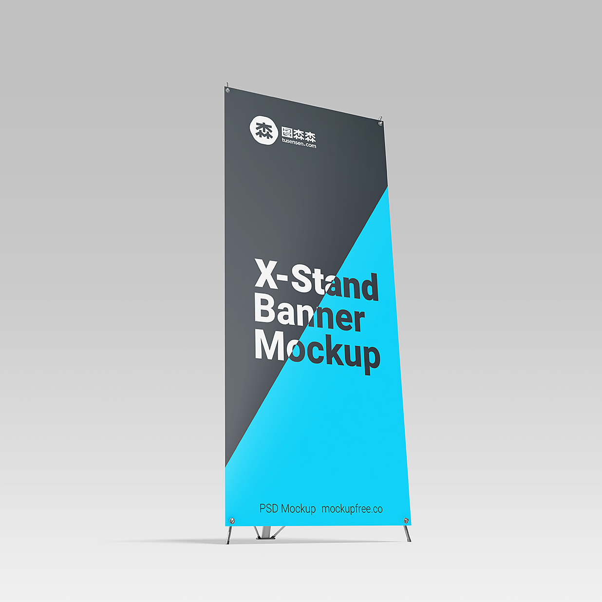 精致X展架样机mockup3组插图1