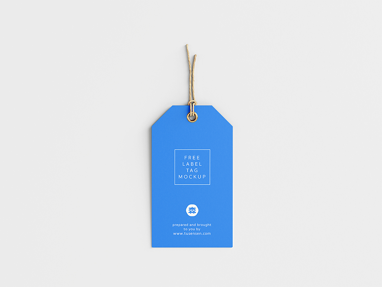 简约质感服装吊牌标签样机3组插图1