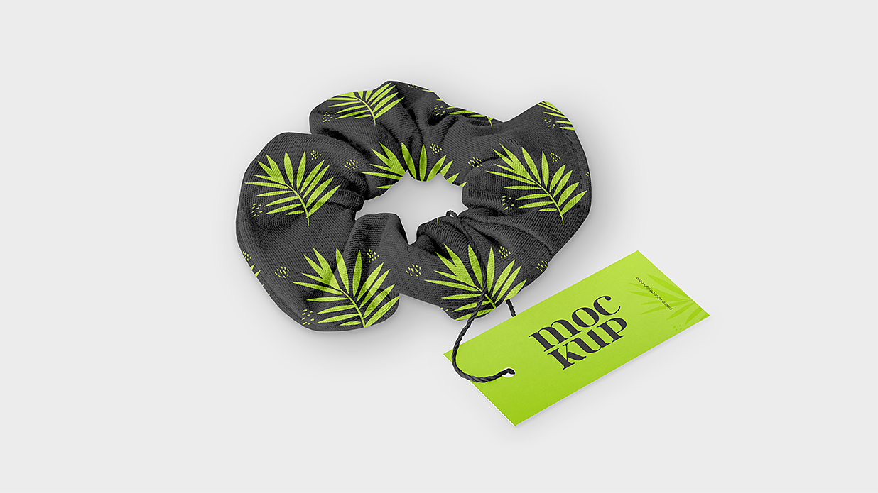 皮筋上的吊牌标签样机2组插图1