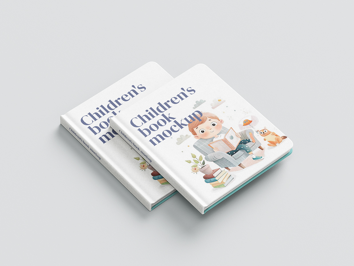 高质感精装书籍样机6组插图1