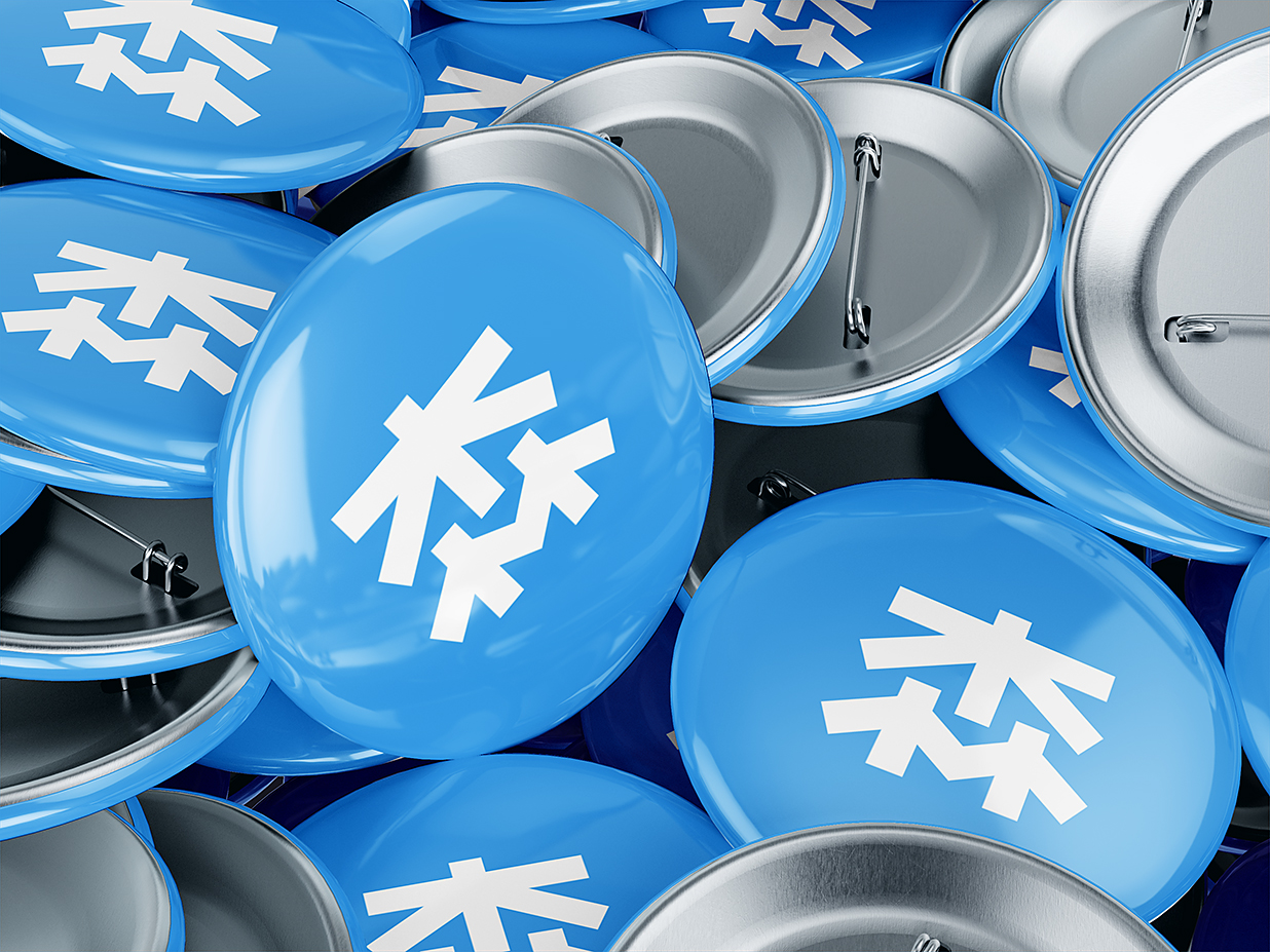 圆形别针徽章胸针样机3组插图2