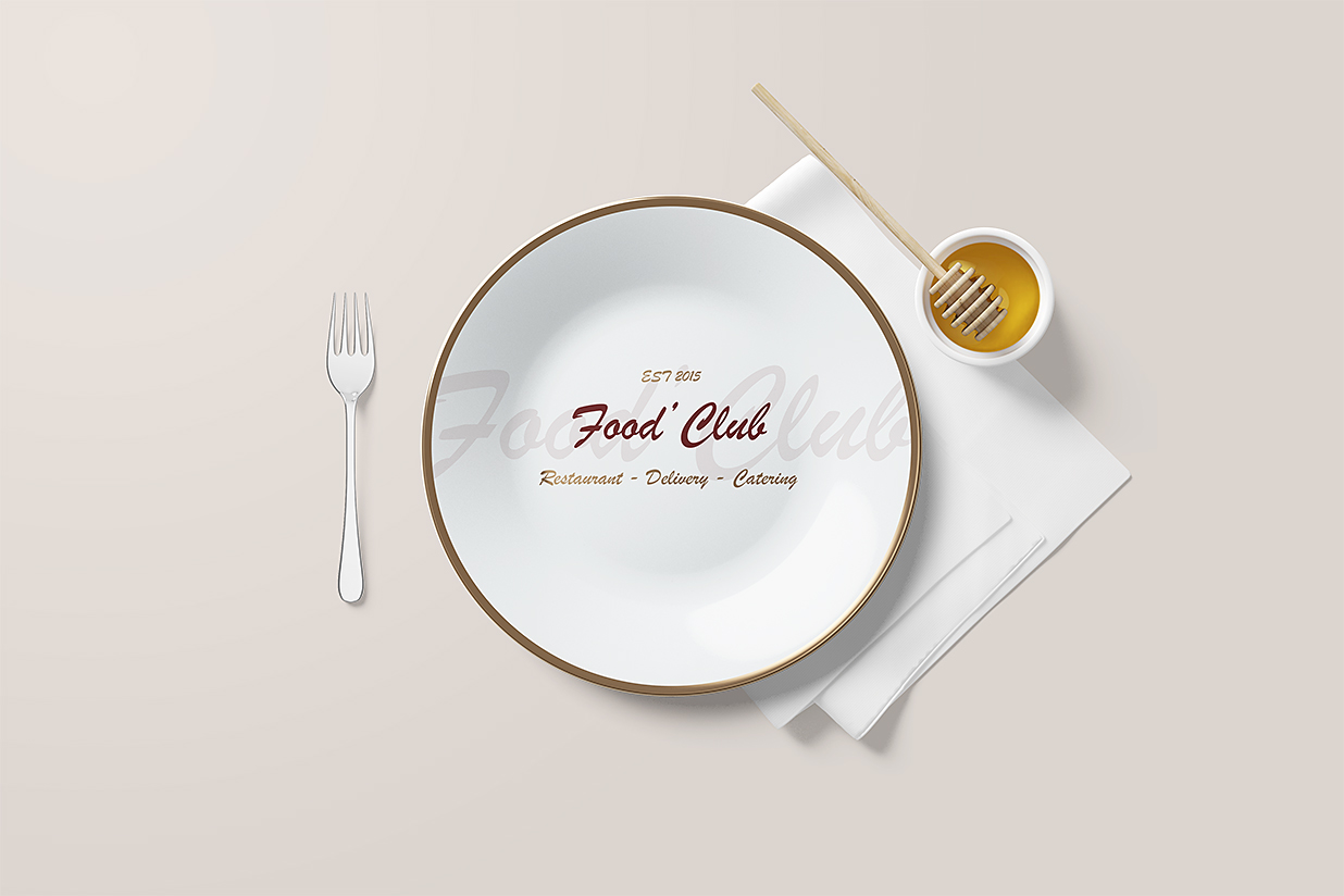 餐厅餐具套装盘子样机7组插图2