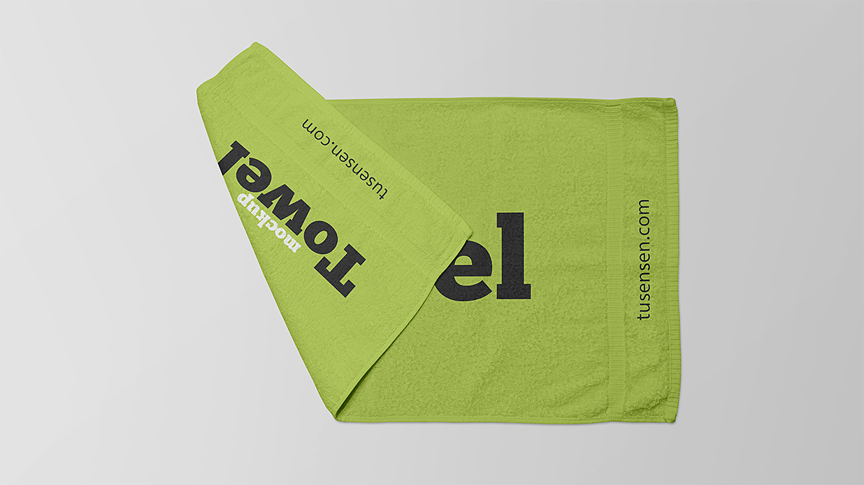 精致毛巾洗脸巾样机3组插图2