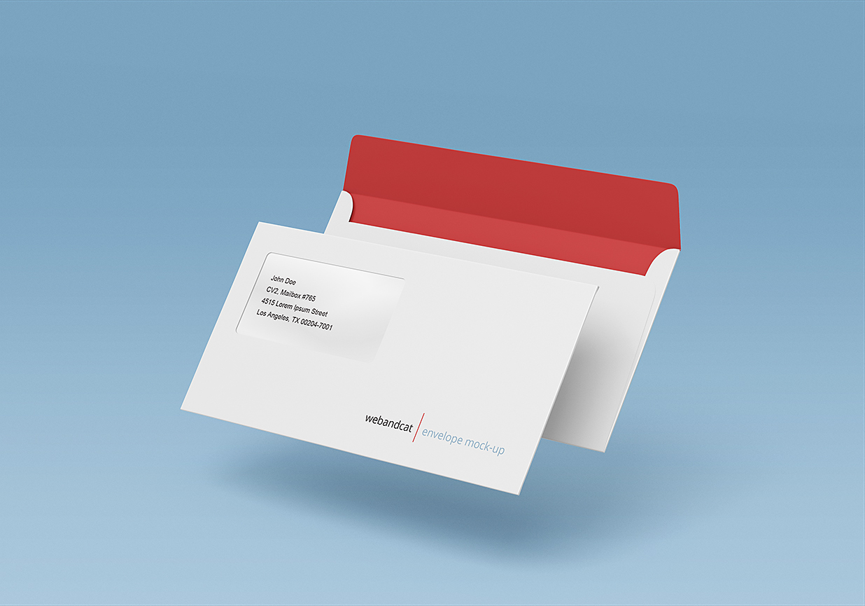 精致信封信纸设计样机8组插图2