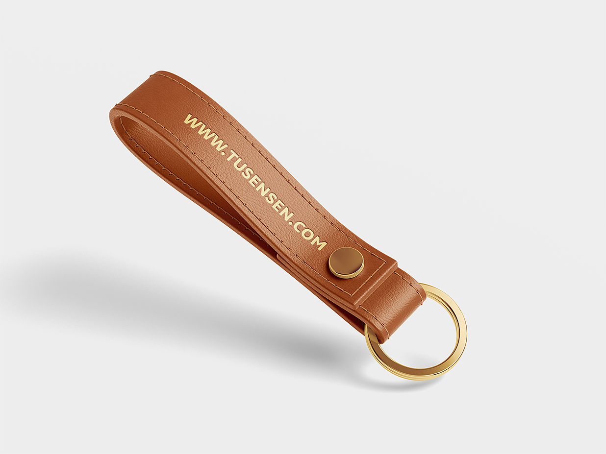 高质感皮革钥匙扣样机3组插图2