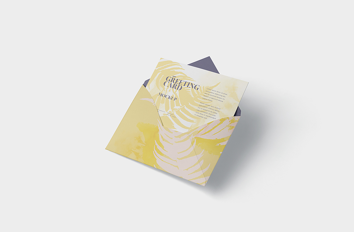 高端企业信封贺卡样机4组插图2