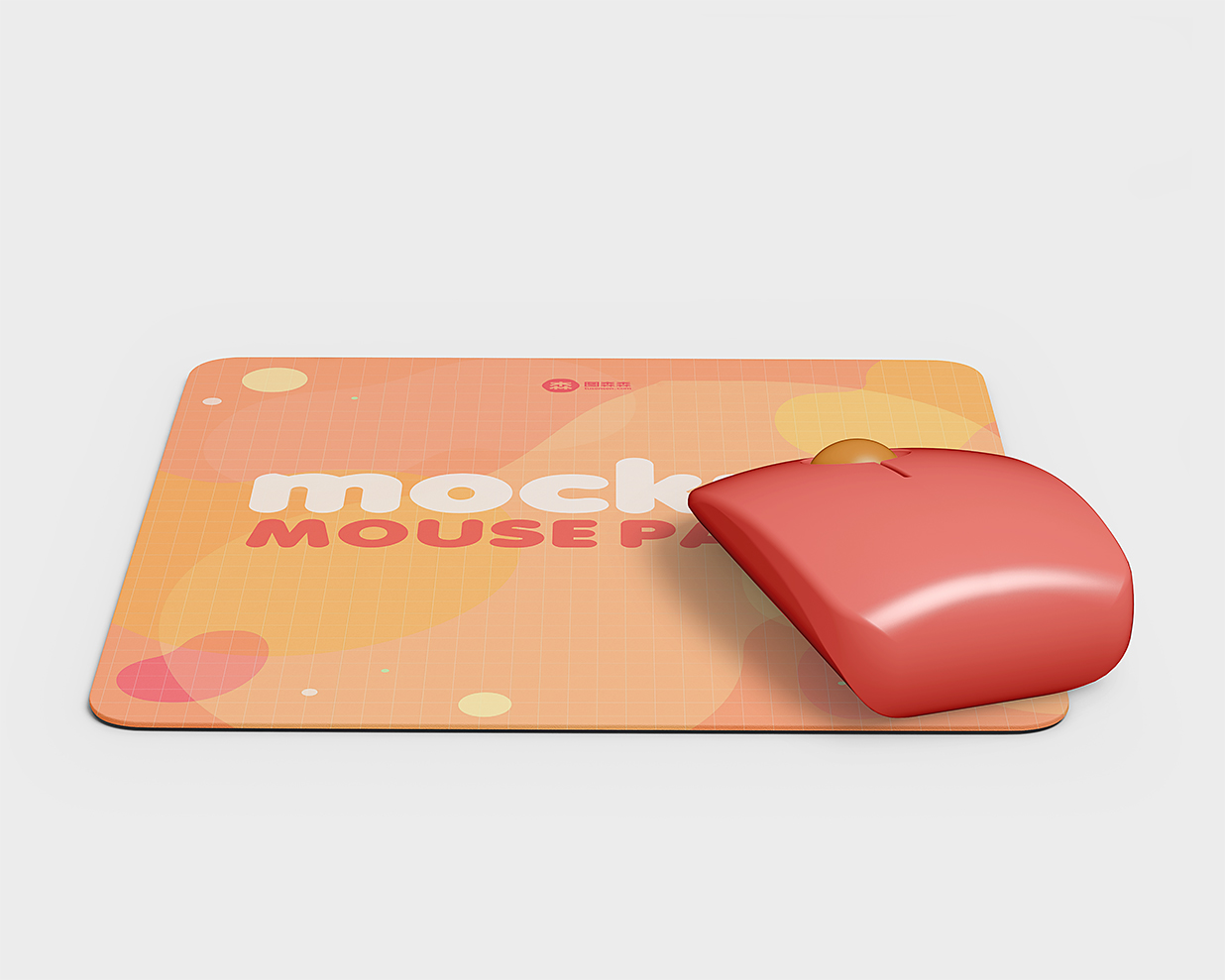 高质感鼠标垫样机3组Mockup插图2