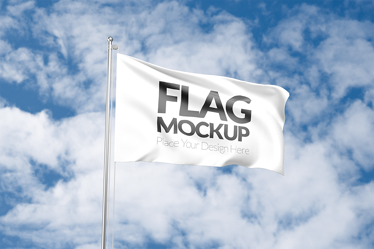 旗帜广告旗样机Mockup3组插图2