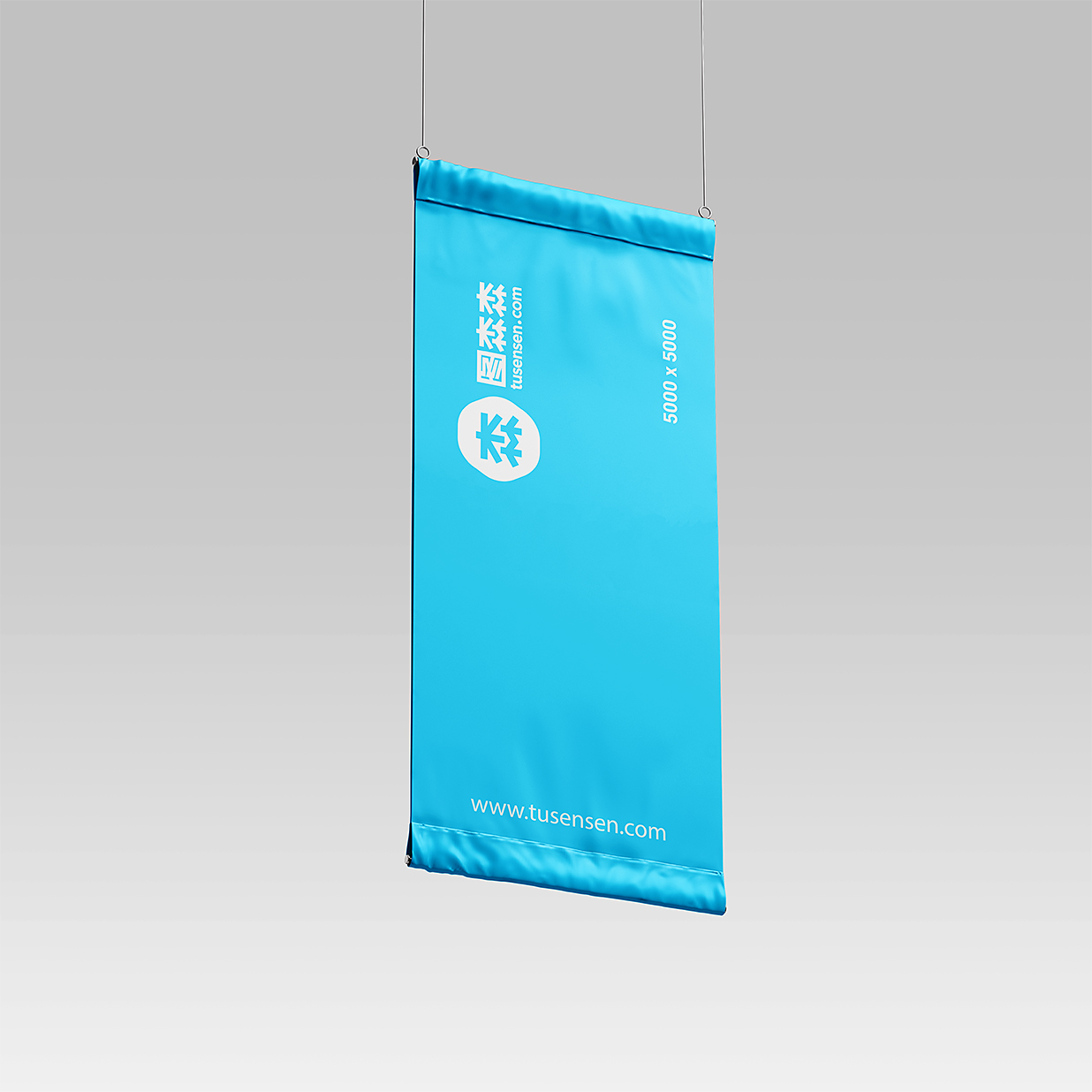 悬挂式吊旗挂旗广告旗样机Mockup3组插图2