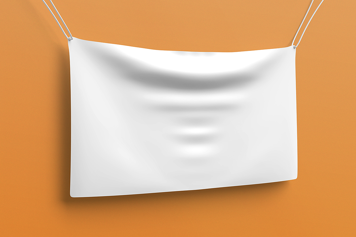 吊绳横幅拉旗旗帜广告样机mockup3组插图4