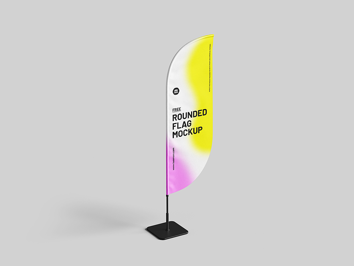 道旗帆旗广告旗旗帜样机mockup3组插图2