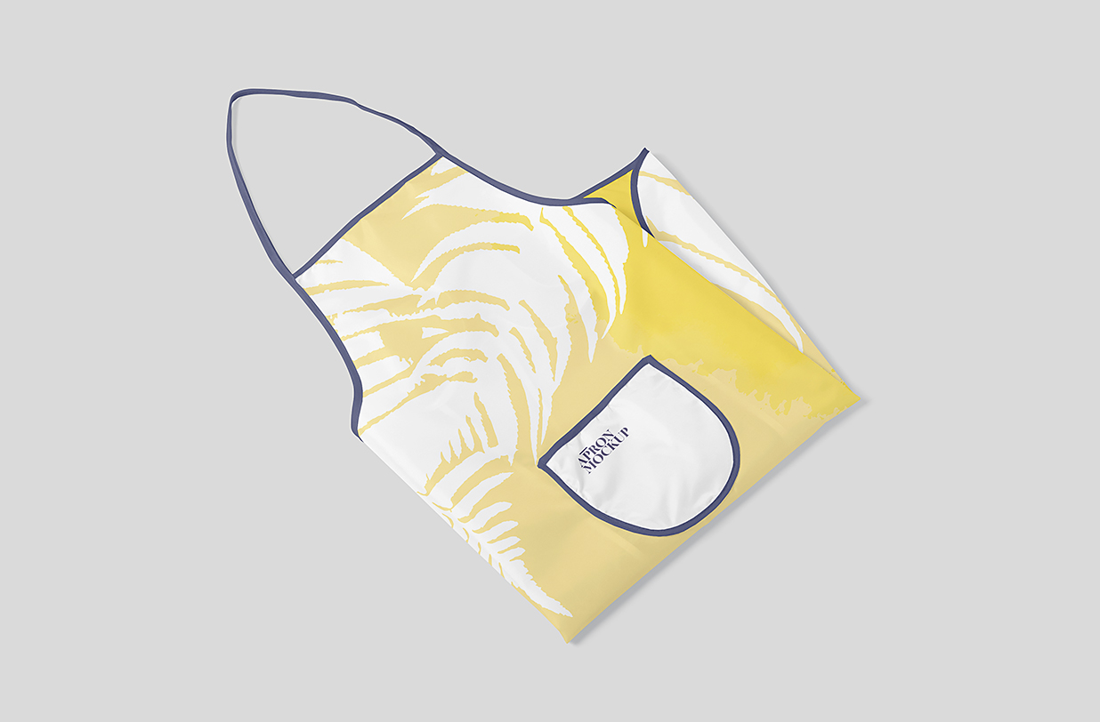 厨房围裙样机mockup5组插图2