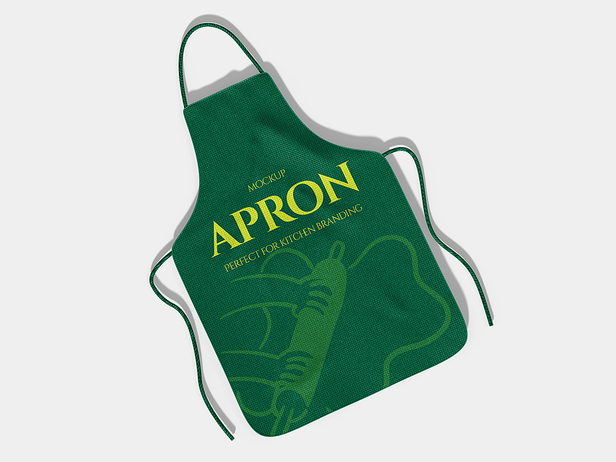 厨房和餐饮品牌围裙样机mockup3组插图2