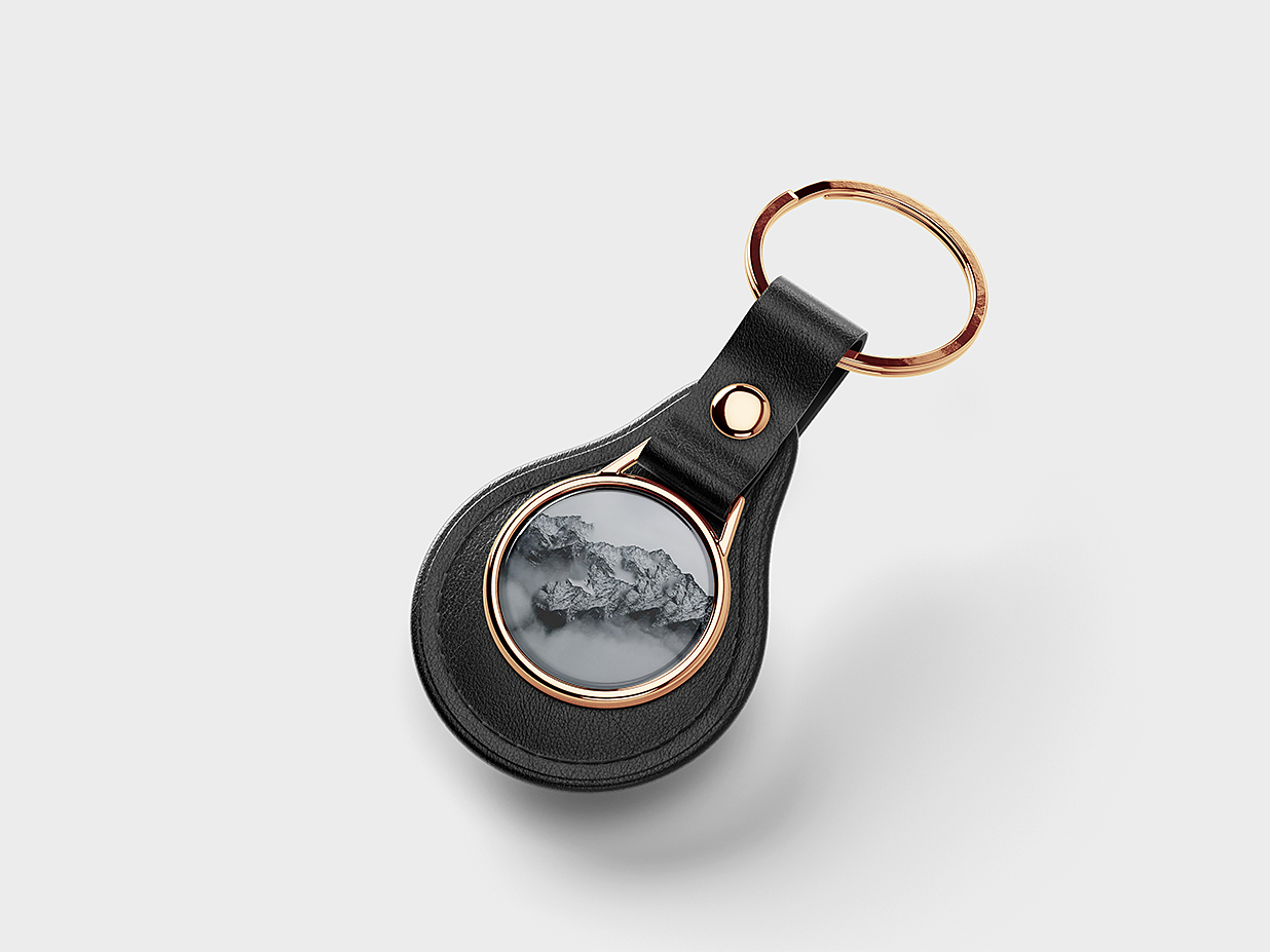 圆形皮革钥匙扣样机5组插图2