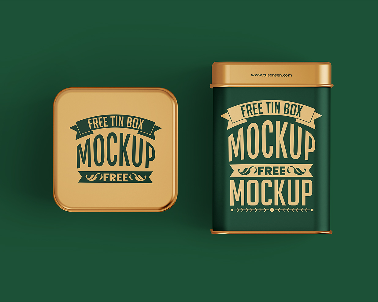 高品质锡罐茶叶罐铁罐包装样机3组插图2