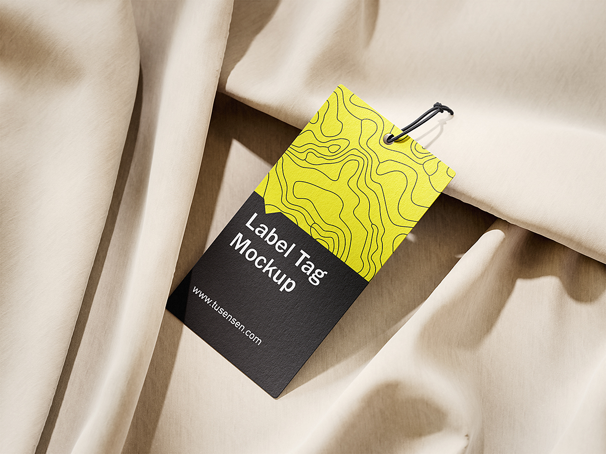 精致场景服装吊牌标签样机3组插图2