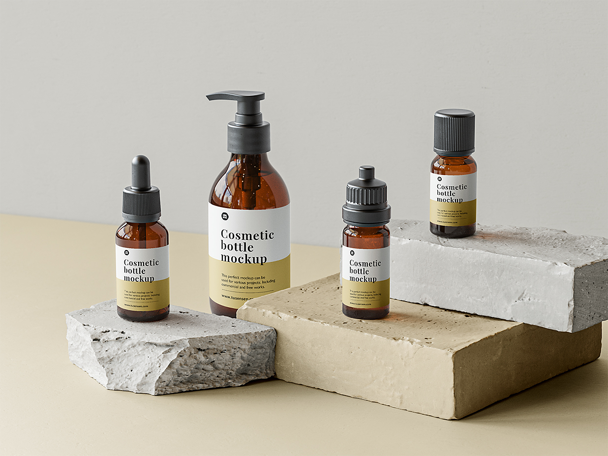 精华乳液爽肤水护肤品样机套装5组插图2