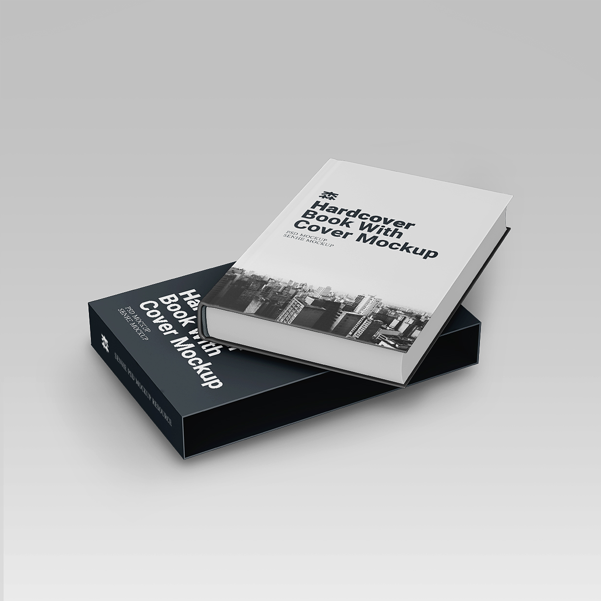 带书盒的精装书籍样机3组插图2