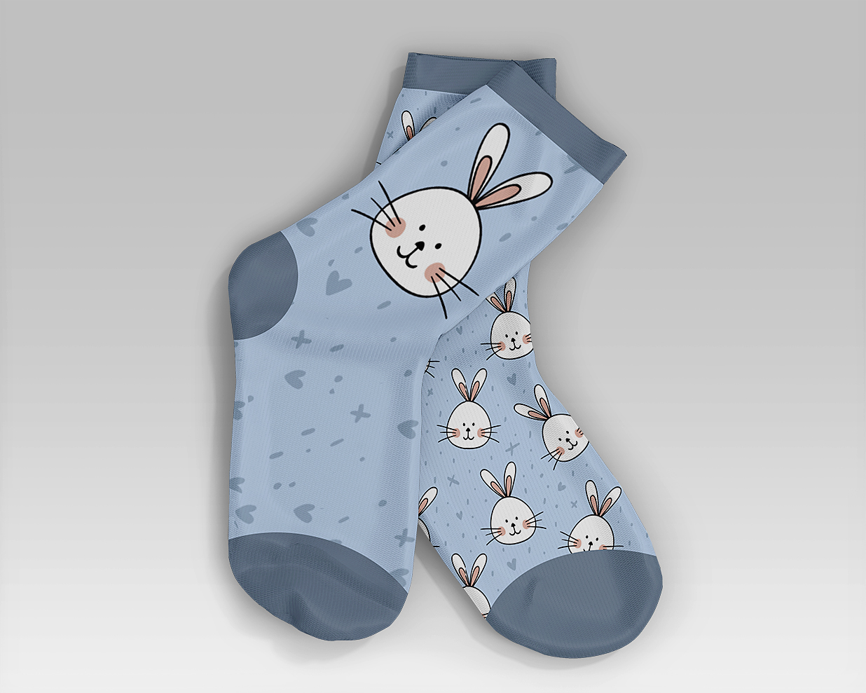 带标签的袜子长袜样机3组插图2