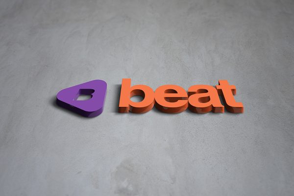 高端逼真质感彩色3D立体LOGO样机